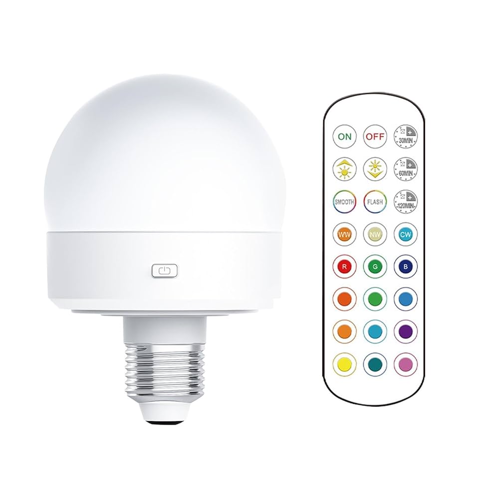 Amazon | リモコン電球、リモコン電球,色が変わるLED電球